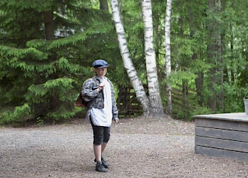 Kuva Kuivalahden kesäteatterin näytöksestä Tukkijoella 2015 - 19